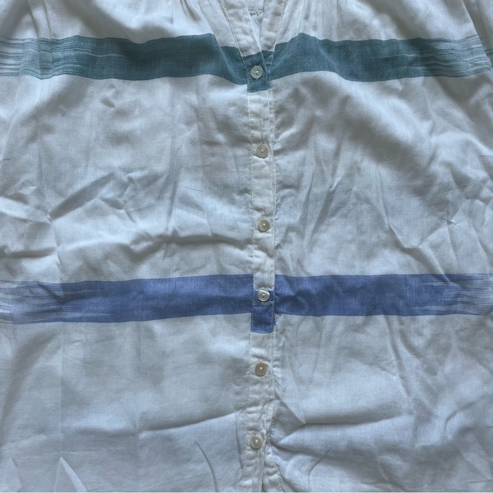 Roller Rabbit Stripe Short Sleeve Button Down Xs - image 3